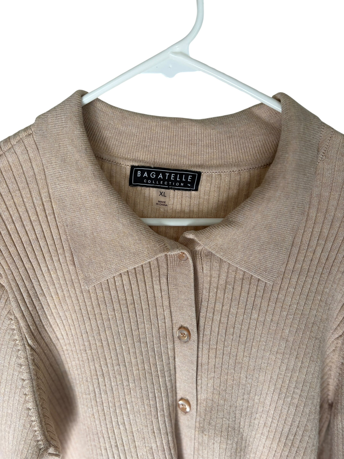 BAGATELLE Ribbed Knit Cardigan Size XL