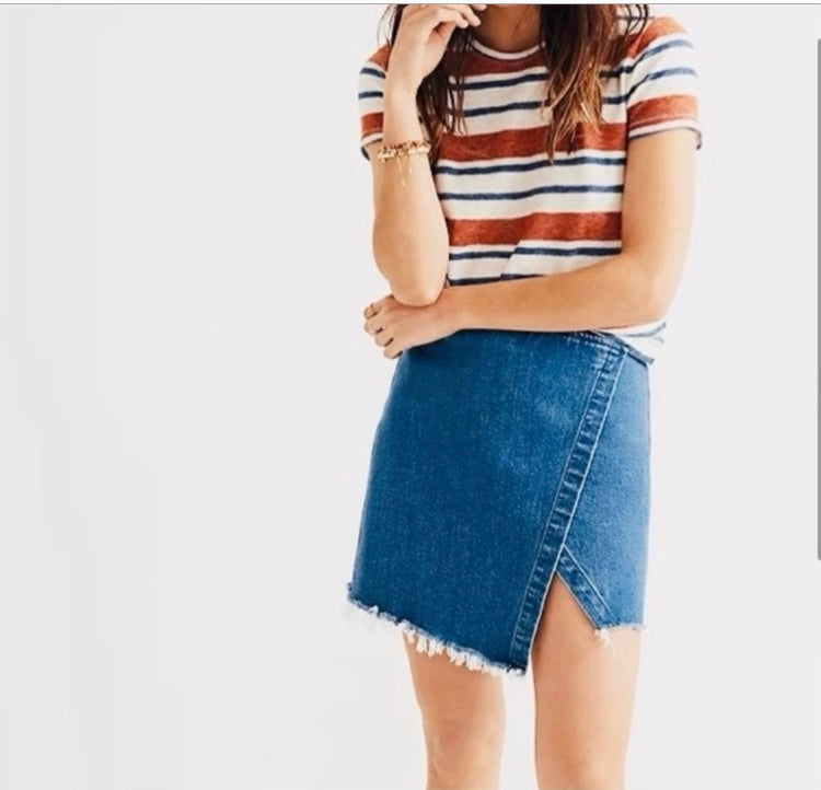 MADEWELL Jean Mini Skirt *Size 12