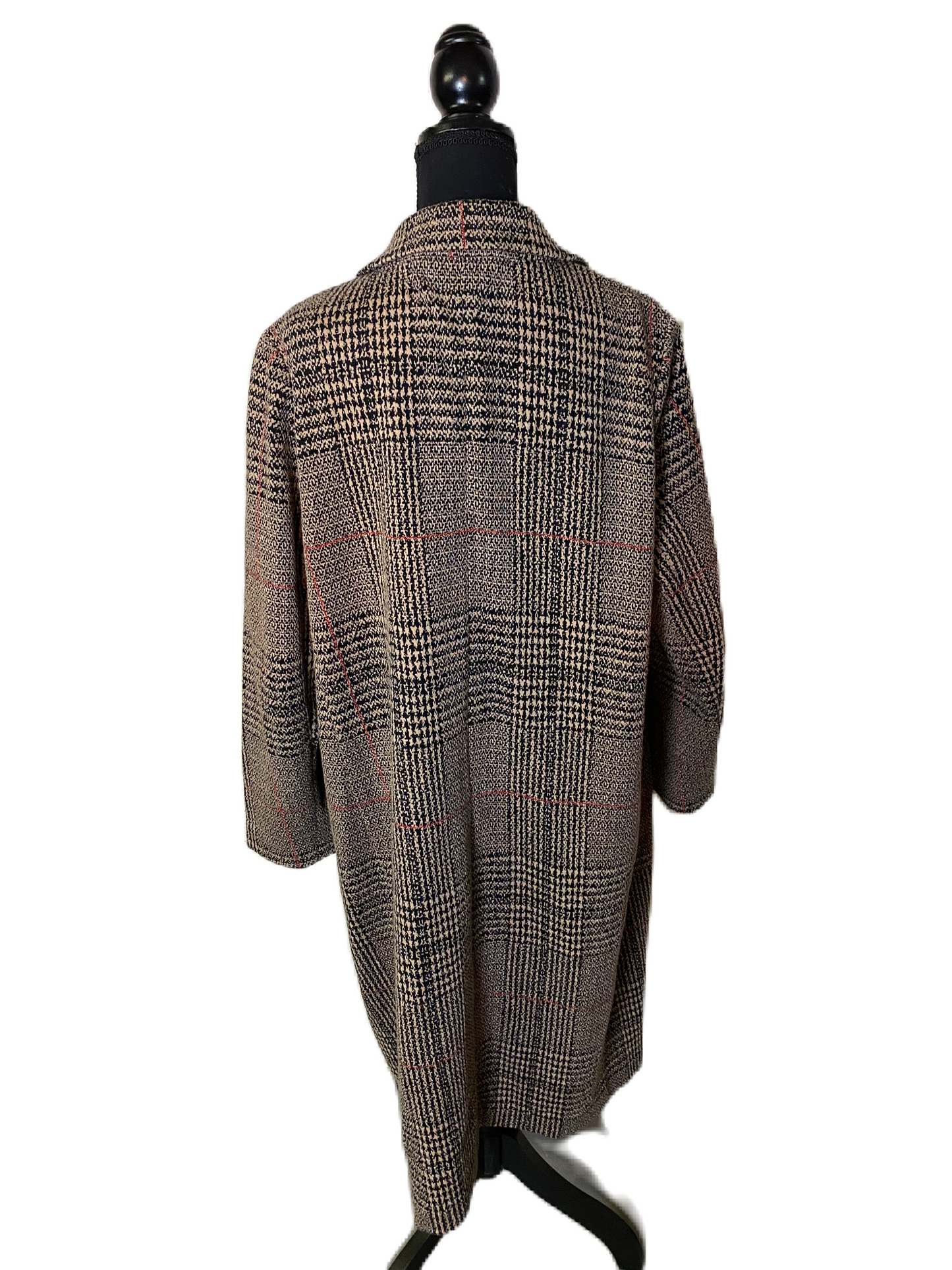 EXPRESS Stretch Tweed Full Length Coat *Size XL