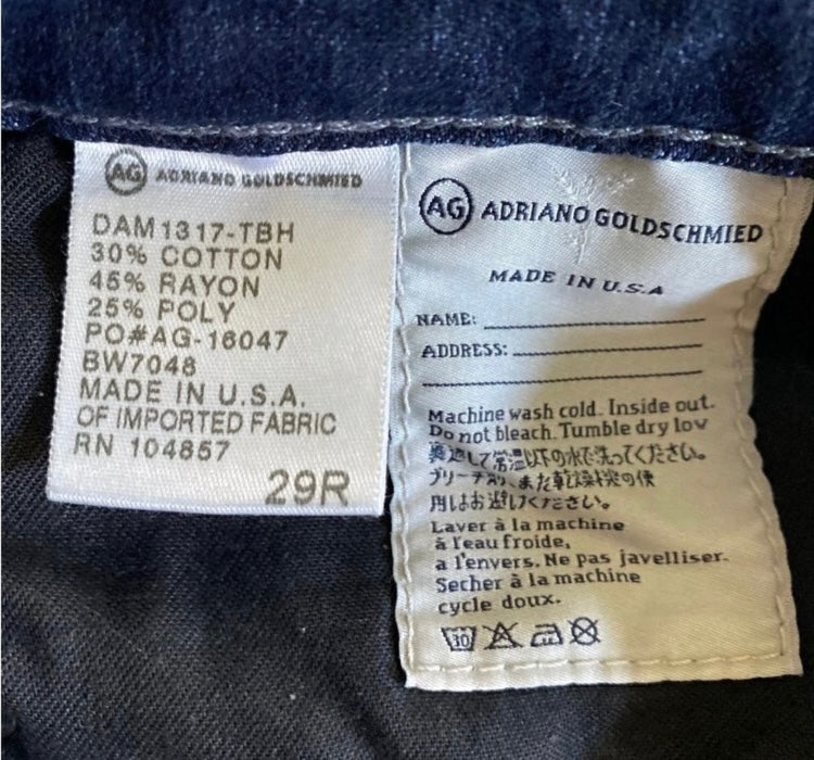 AG Ballard Slim Straight Cut Jeans *Size 29