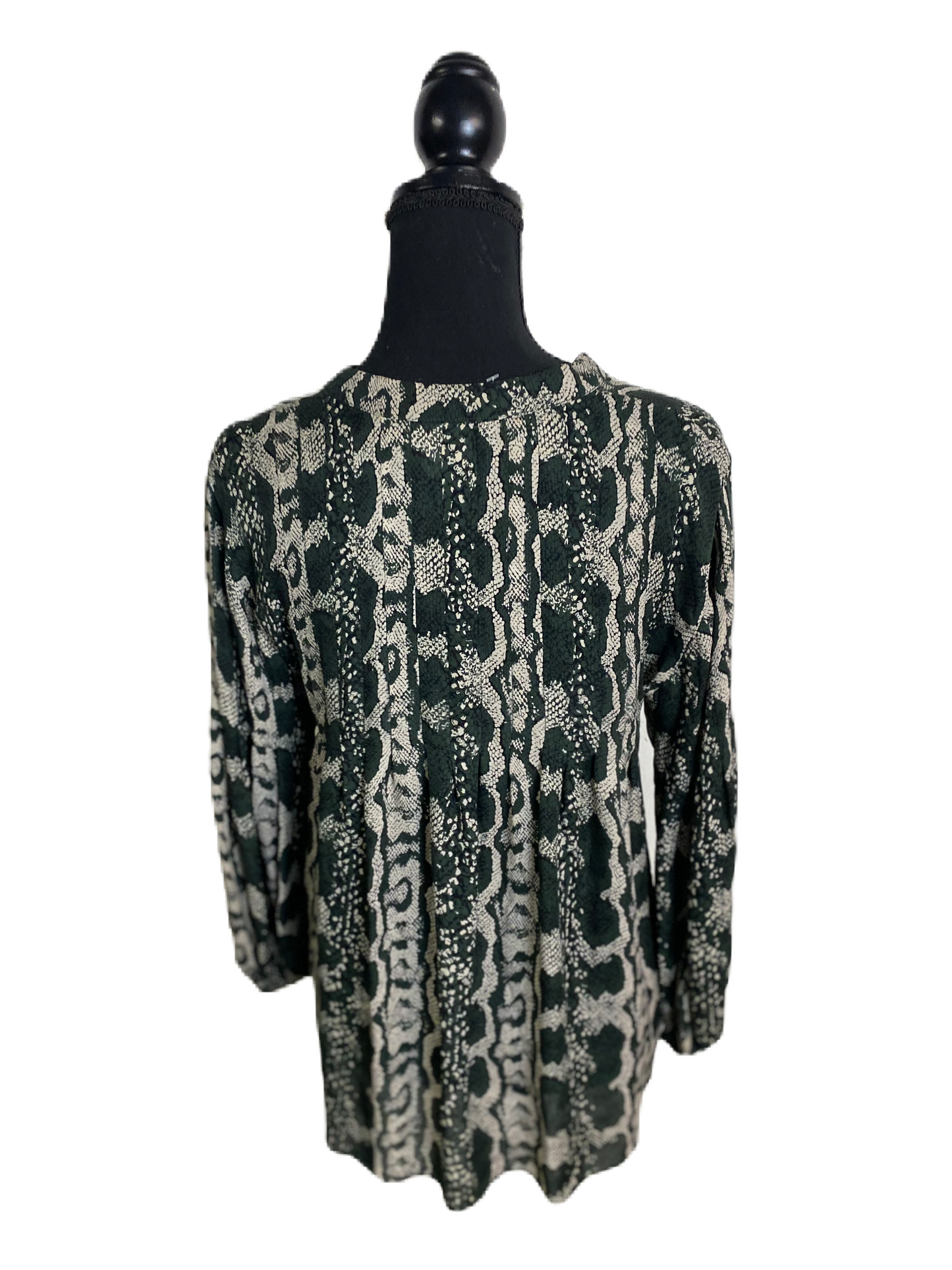 PARKER Python Print Silk Blouse *Size S