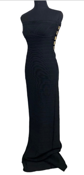 HERVE LEGER Bandage Stretch Maxi Dress *Size M