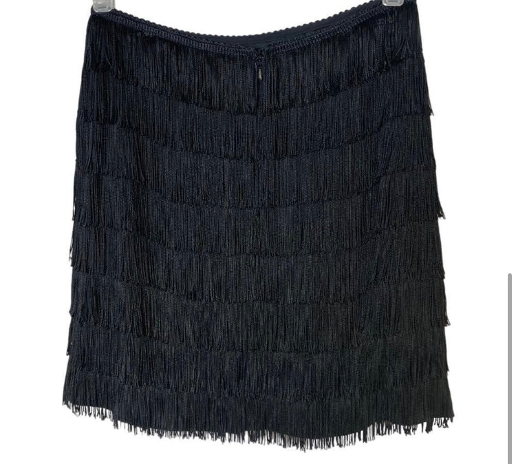 DKNY The All  Fringe Mini Skirt *Size 12