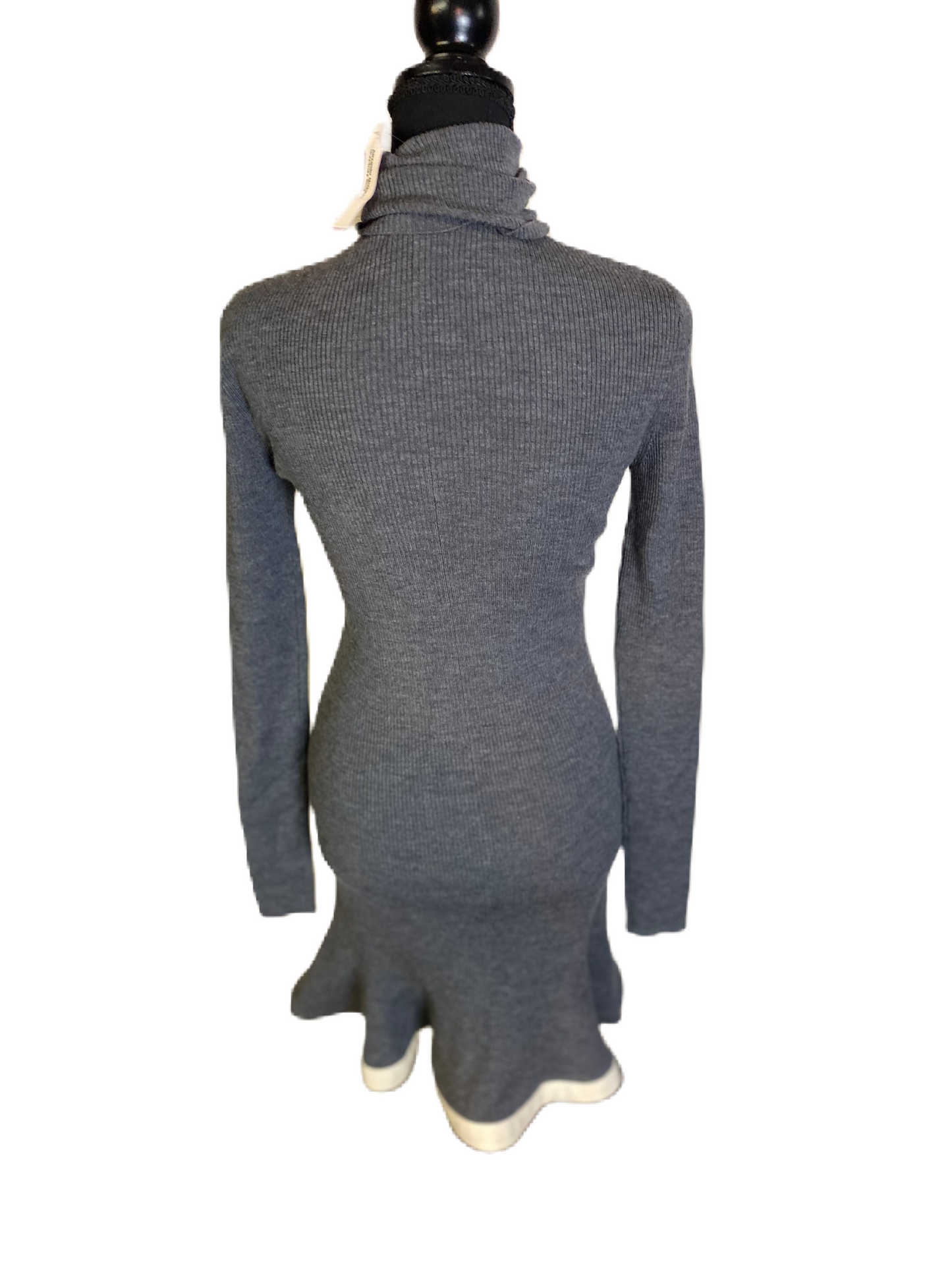 ALEXANDER MCQUEEN Ribbed Knit Sweater Dress •Size S