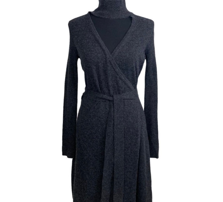 DIANE VON FURSTENBERG Cashmere Blend Wrap Dress *Size S