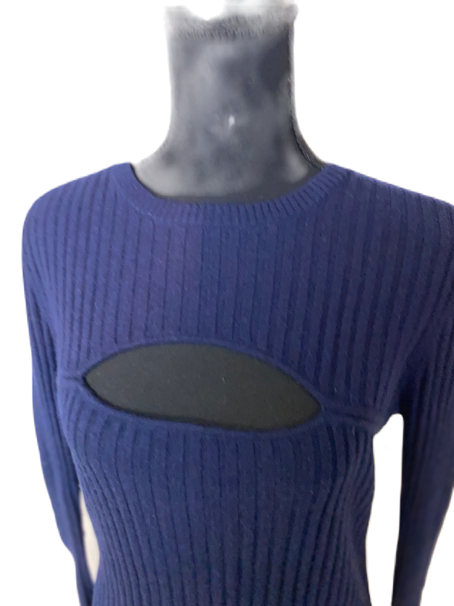 FRAME DENIM Ribbed Cutout Sweater *Size Sm