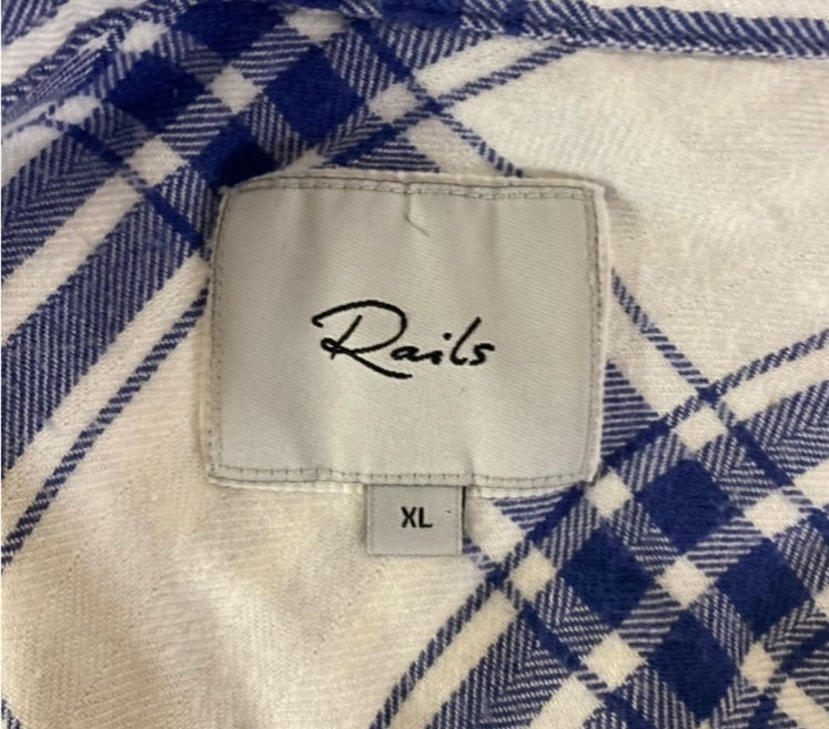 RAILS The White Sapphire Flannel *Size XL