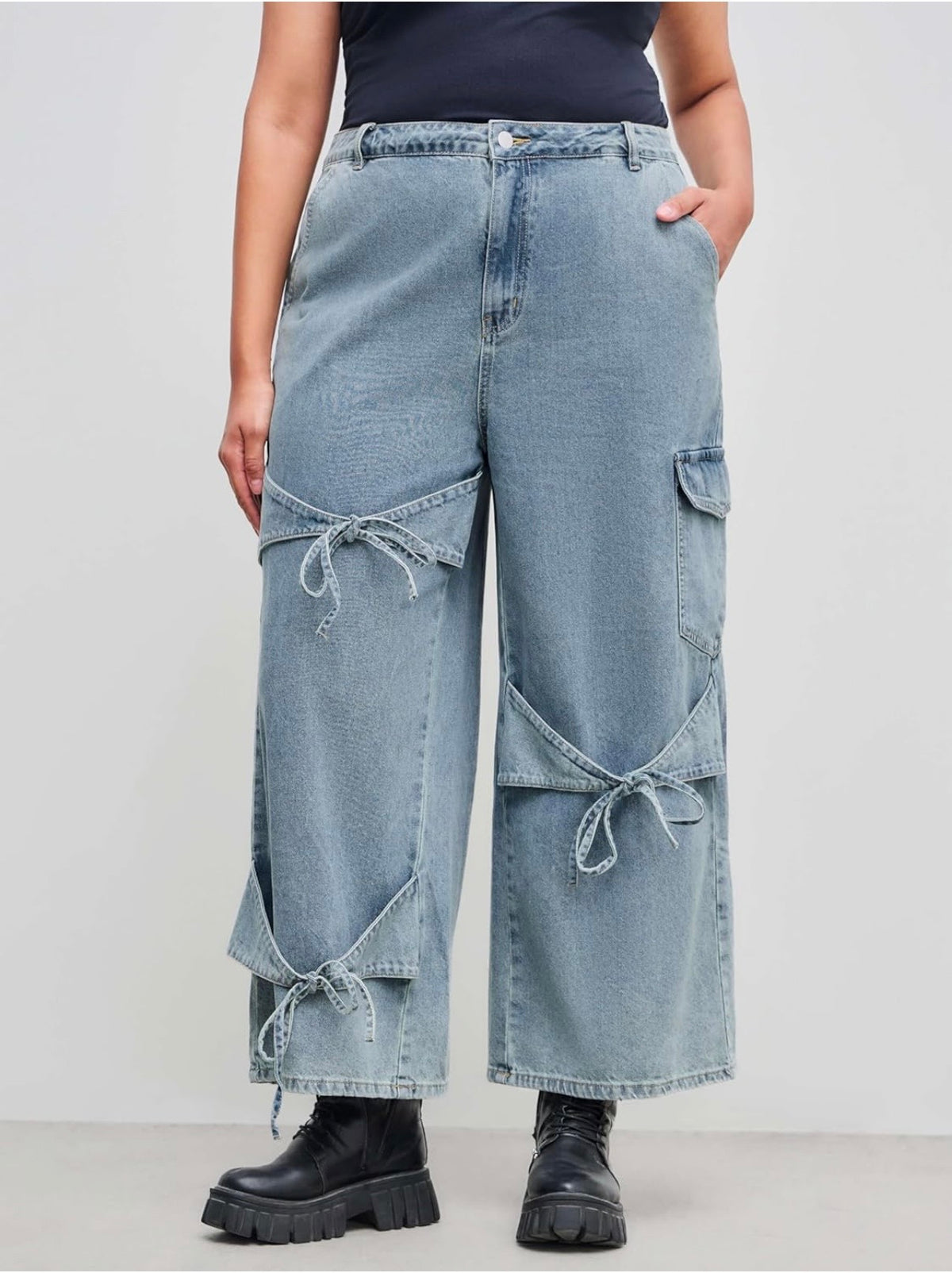 CIDER Plus Size Wide Leg Jeans Size XL