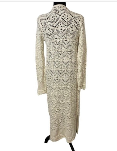 FRESHMAN Knit Cream Maxi Cardigan *Size S