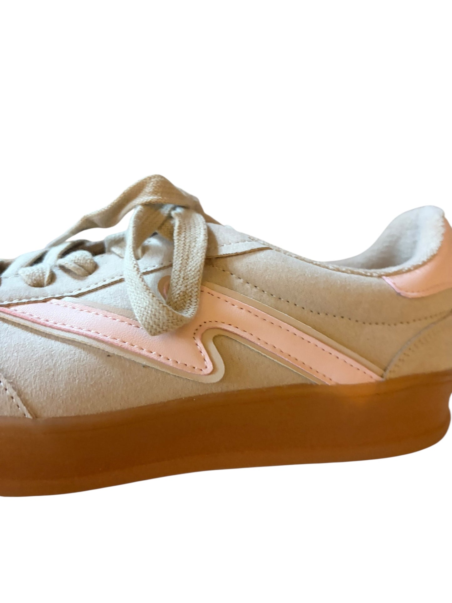 MADDEN GIRL Suede Cream Sneakers