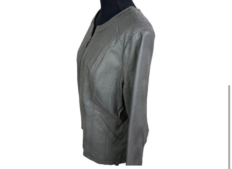 ALFANI Leather Biker Jacket *Size L