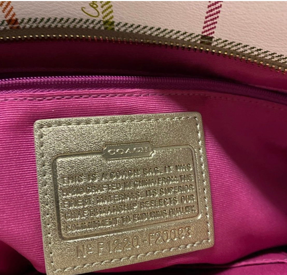 Y2K COACH Peyton Tattersall Tote