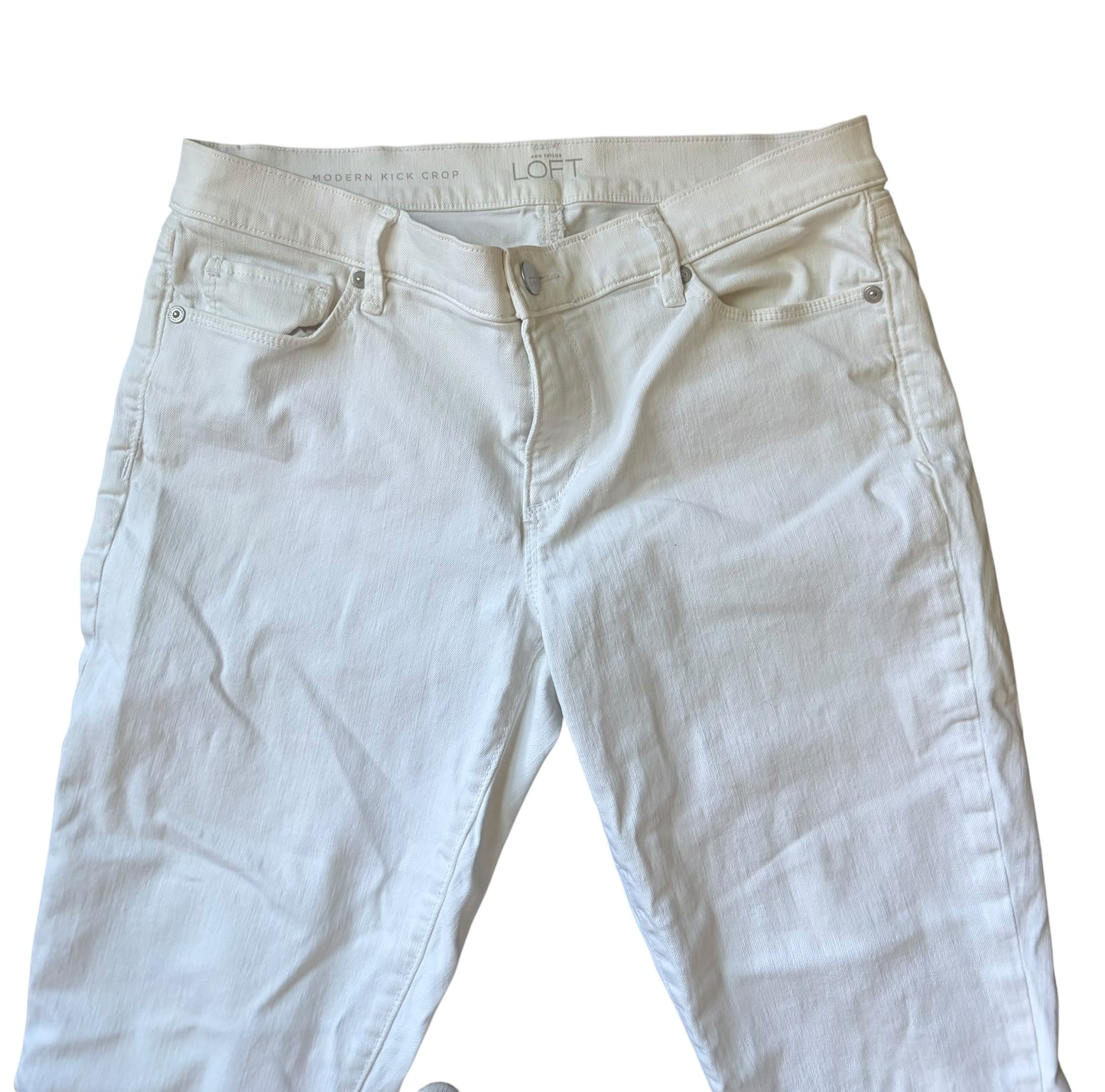 5. LOFT Kick Crop White Jens *Size  29