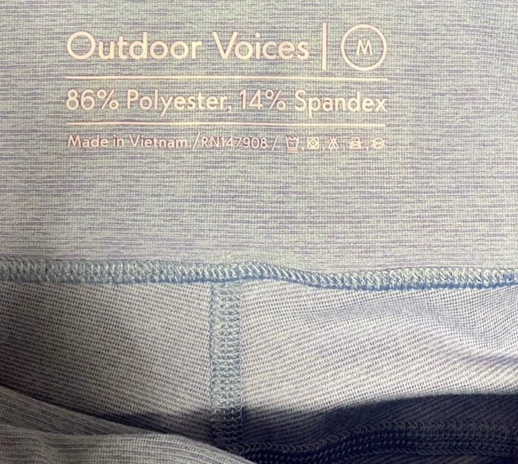 OUTDOOR VOICES Compression Fit Leggings *Size M