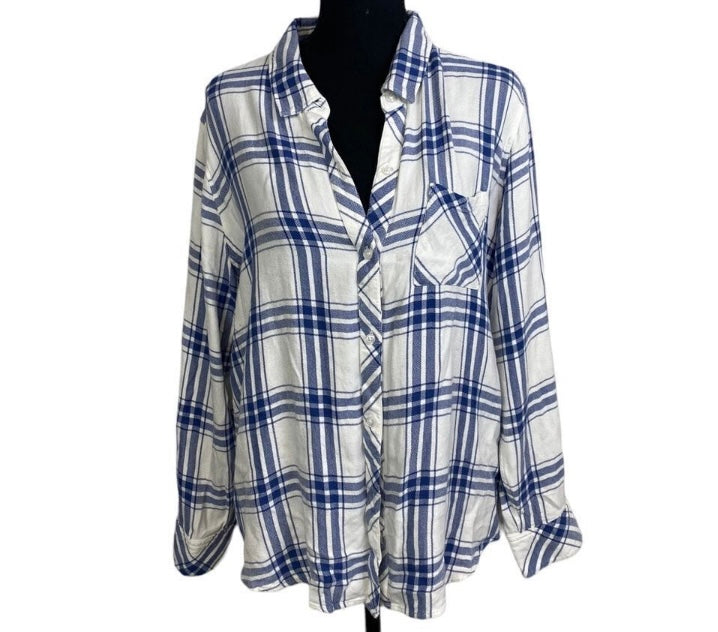 RAILS The White Sapphire Flannel *Size XL