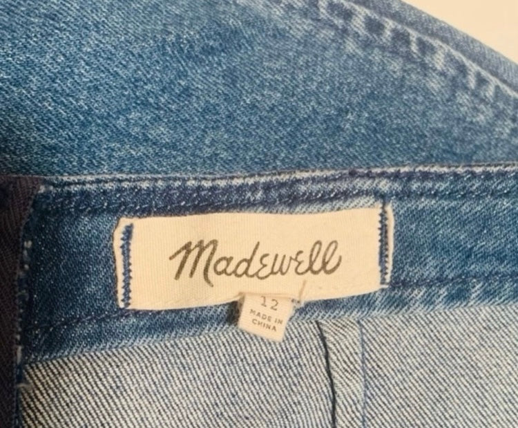 MADEWELL Jean Mini Skirt *Size 12