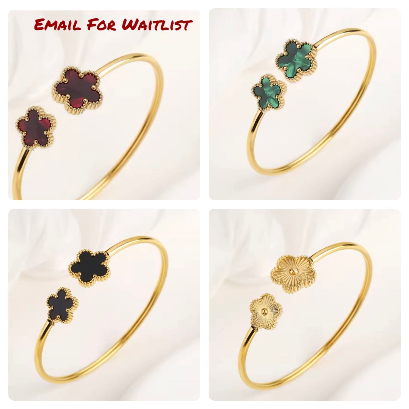 BOUTIQUE Clover Bangle *EMAIL FOR WAITLIST