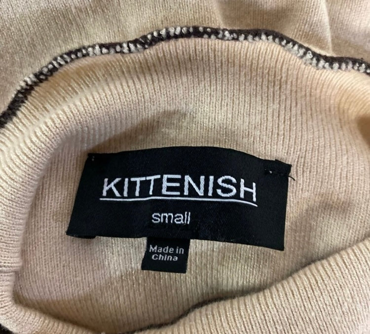 KITTENISH Stretch Fitted Knit Sweater *Size S