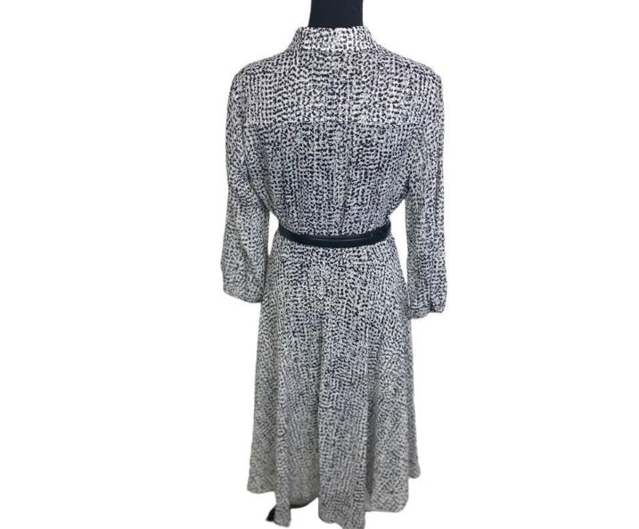 NANETTE LEPORE The Sheer Print Shirt Dress *Size 10