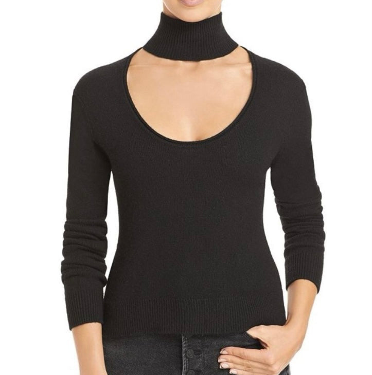 PAM & GELA Cashmere Blend Chocker Sweater *Size S