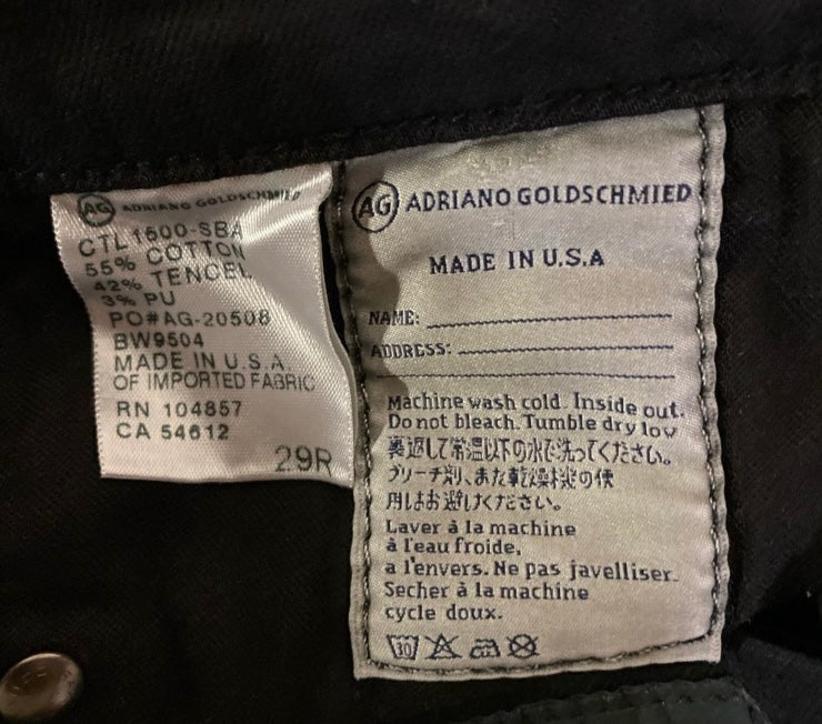 AG ADRIANO GOLDSCHMIED The Absolute Legging Jeans *Size 29