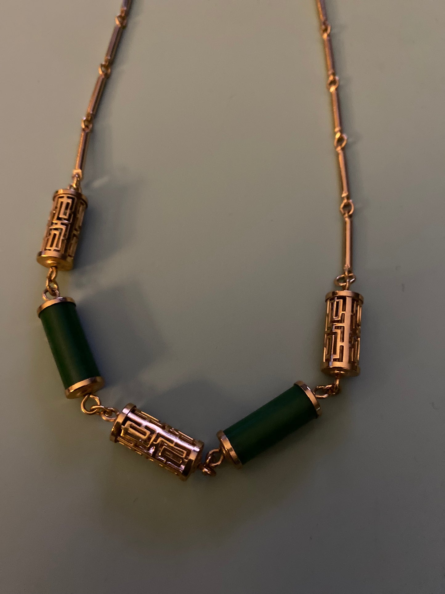 SARAH Co. Jade Garden Chocker Necklace