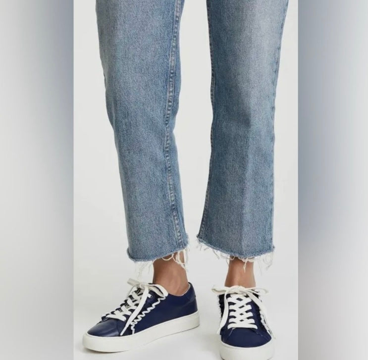TORY BURCH Ruffle Sneakers in Sea Blue