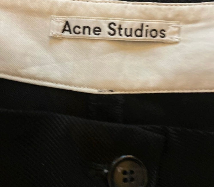 ACNE STUDIOS Pintuck Crop Pants *Size EU 40