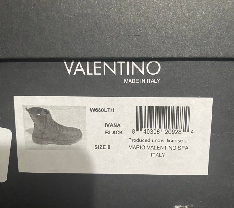 VALENTINO The Logo Ivana Combat Boots *Size 8