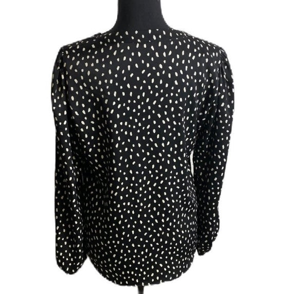 DREW Black Dot Blouse *Size S