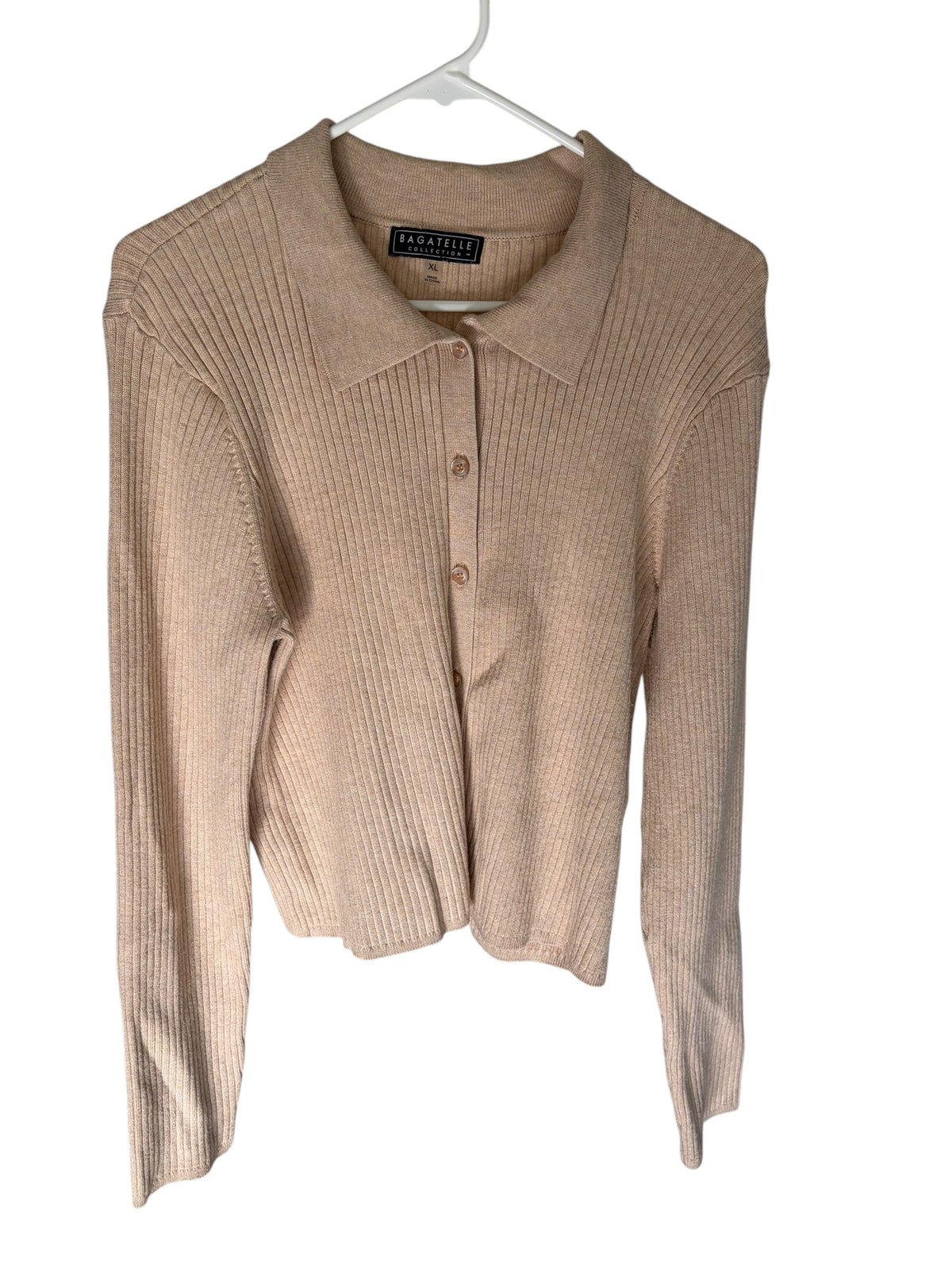 BAGATELLE Ribbed Knit Cardigan Size XL