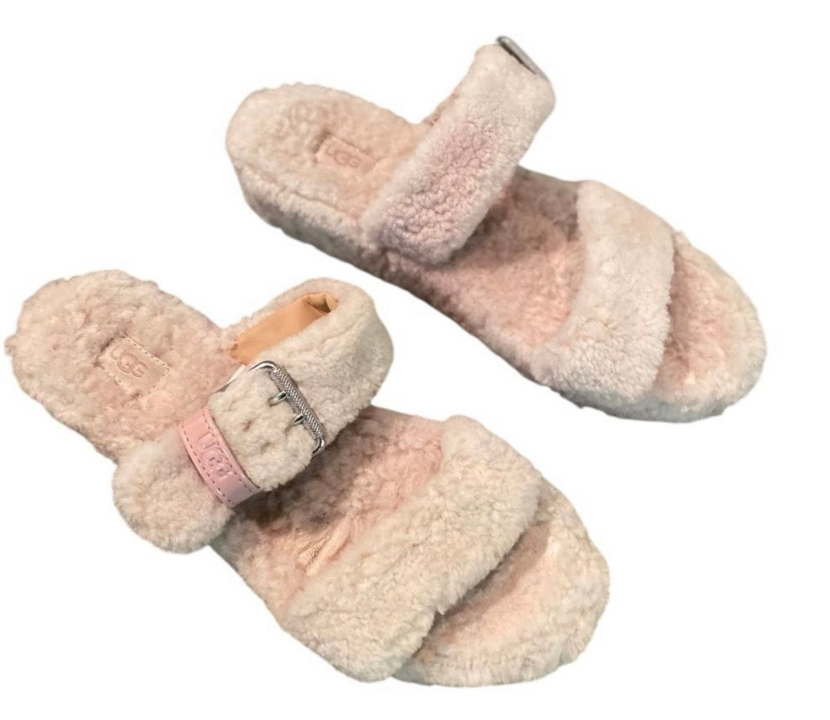 UGG Fluffy Punk Ombré Sandals Size 11