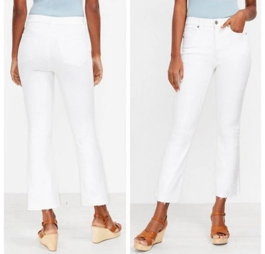 5. LOFT Kick Crop White Jens *Size  29