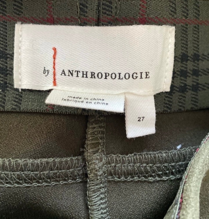 ANTHROPOLOGIE Vegan Suede Driving Pants *Size 27