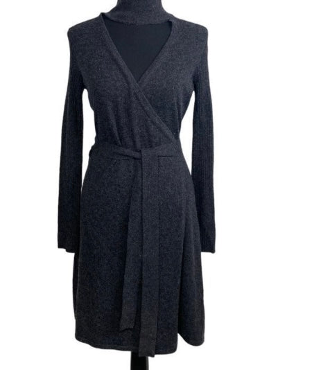 DIANE VON FURSTENBERG Cashmere Blend Wrap Dress *Size S