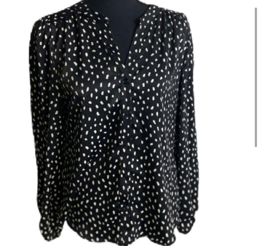 DREW Black Dot Blouse *Size S