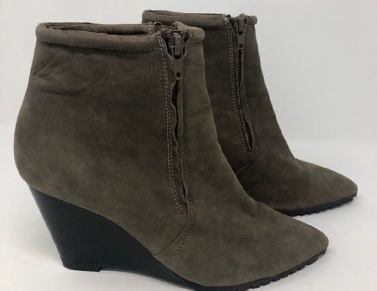 HALSTON Wedge Booties Size 8.5