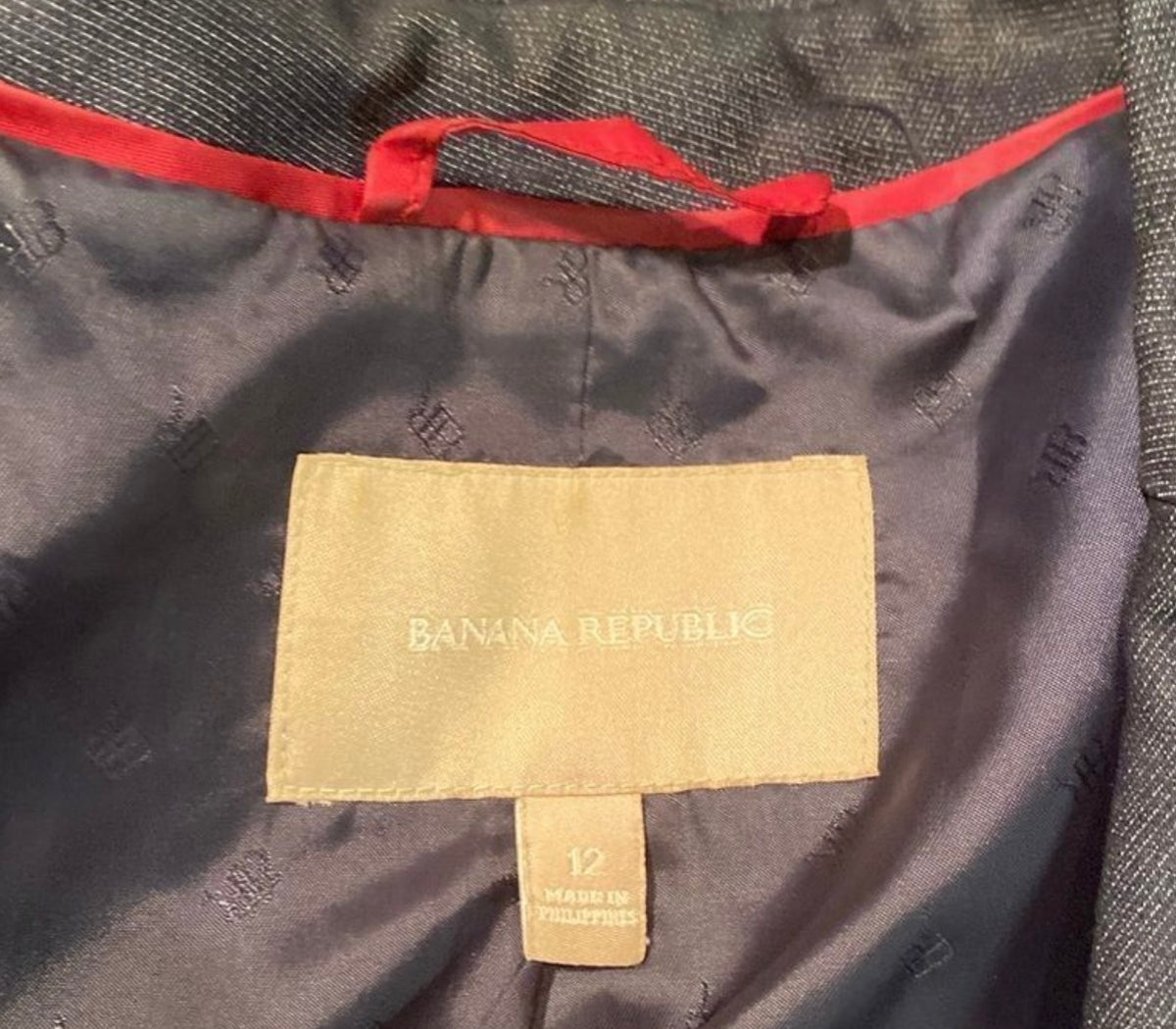 BANANA REPUBLIC The Denim Look Blazer Size 12
